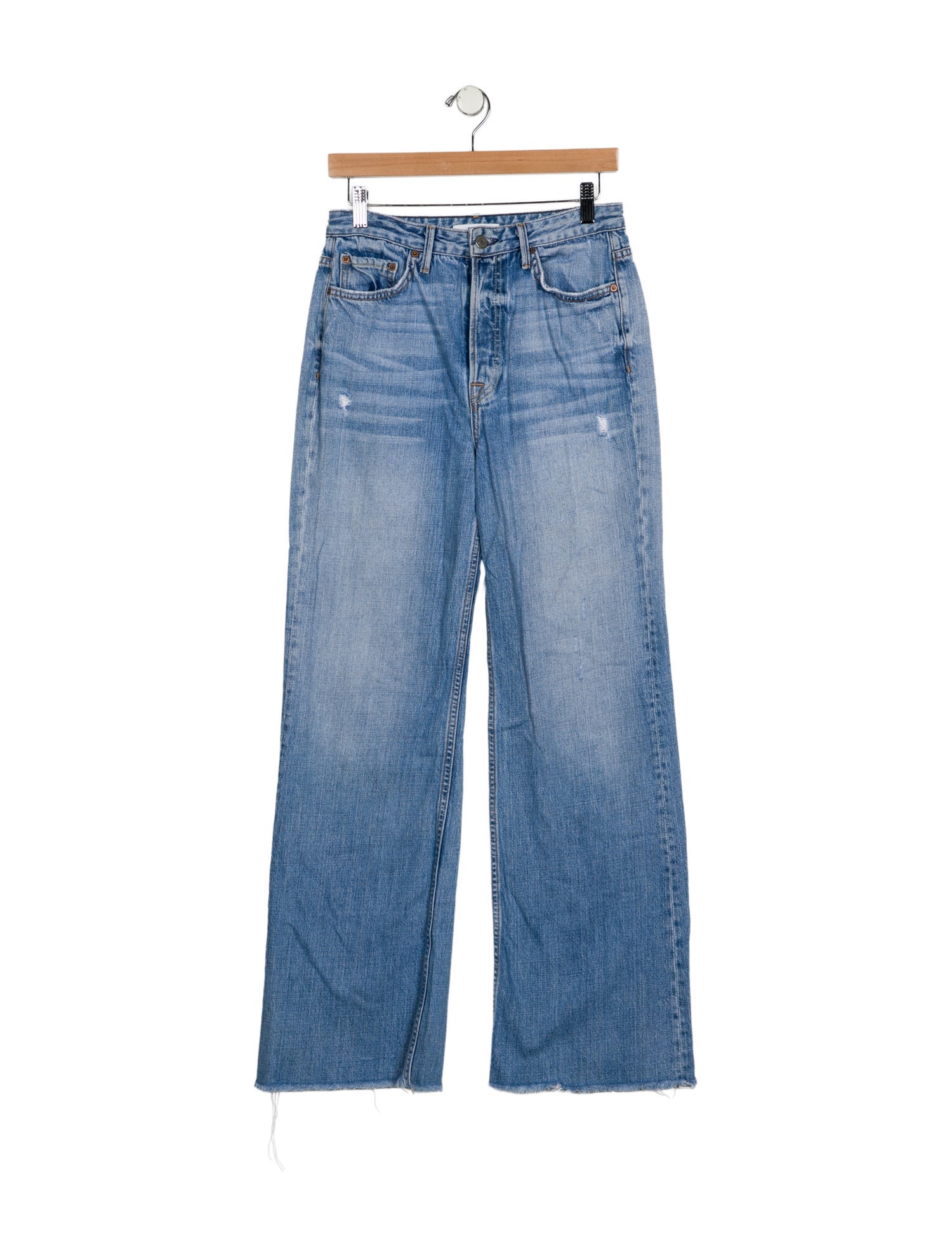 GRLFRND Mid-Rise Wide Leg Jeans