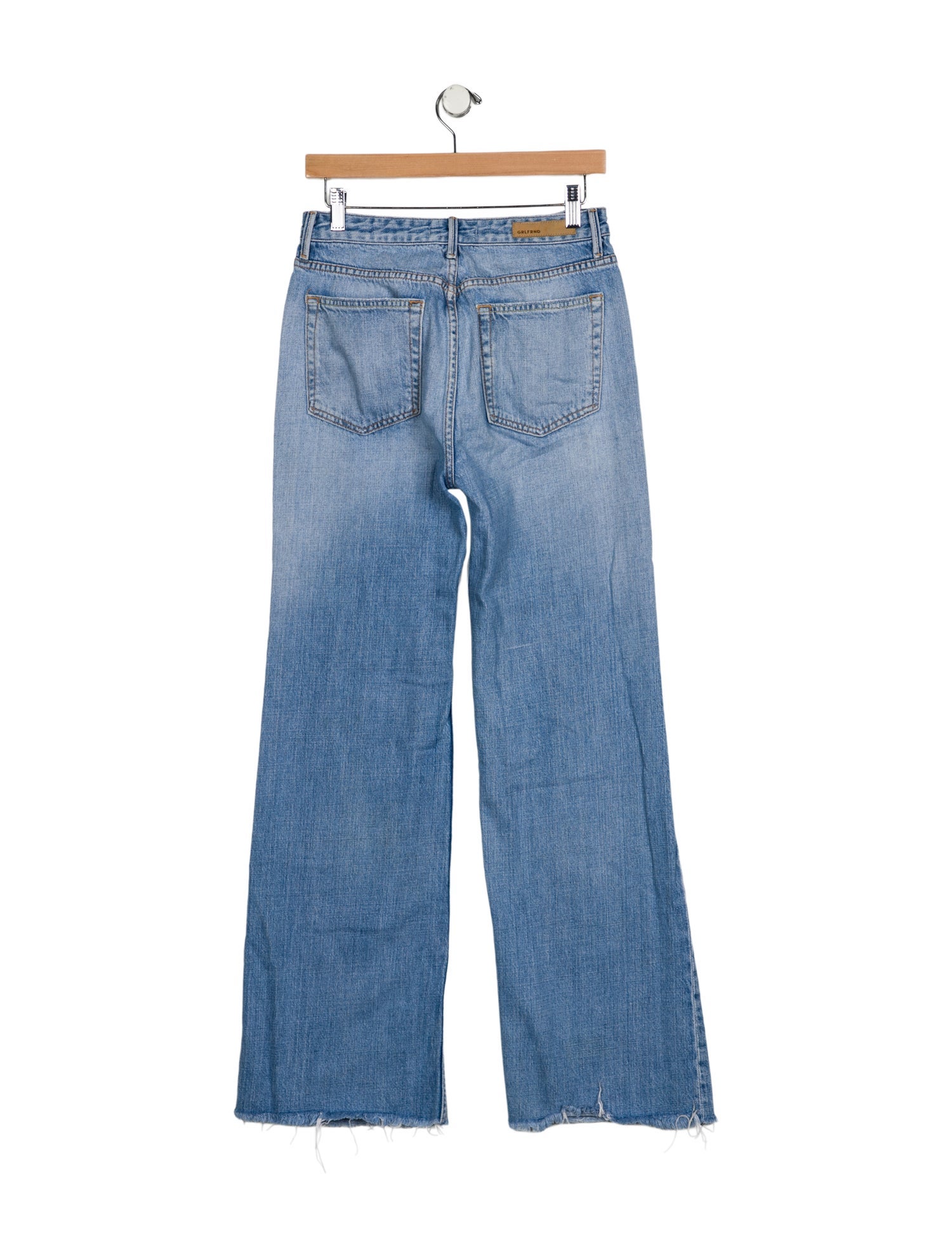 GRLFRND Mid-Rise Wide Leg Jeans