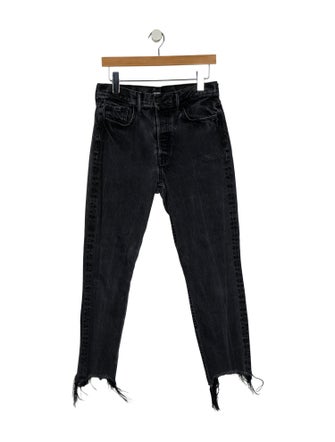 GRLFRND High-Rise Straight Leg Jeans