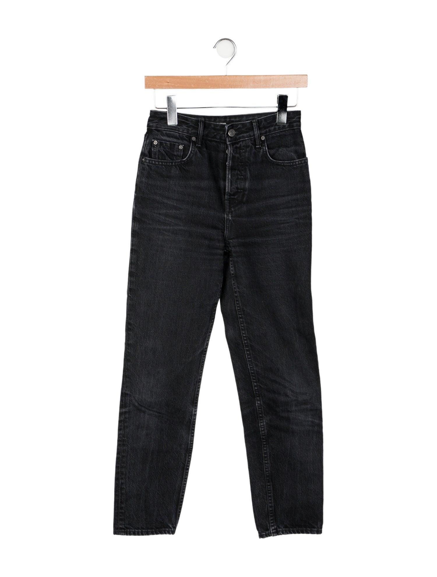 GRLFRND Mid-Rise Straight Leg Jeans