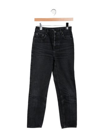 GRLFRND Mid-Rise Straight Leg Jeans