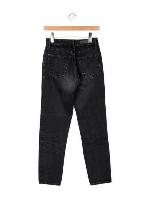 GRLFRND Mid-Rise Straight Leg Jeans