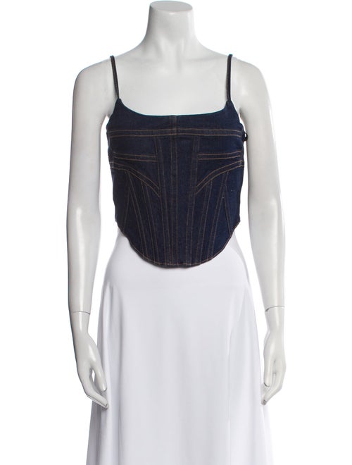 GRLFRND Square Neckline Sleeveless Crop Top