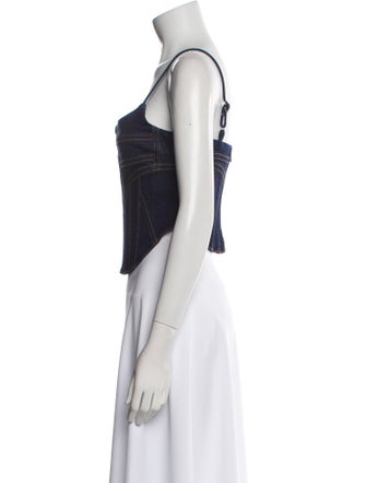 GRLFRND Square Neckline Sleeveless Crop Top