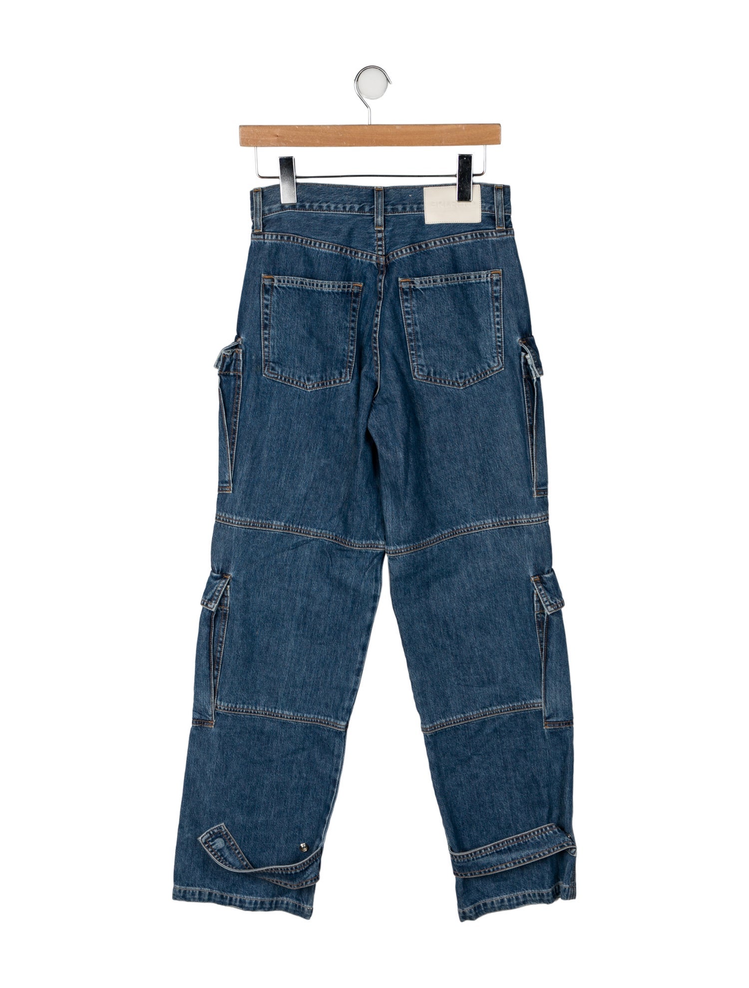 GRLFRND High-Rise Straight Leg Jeans