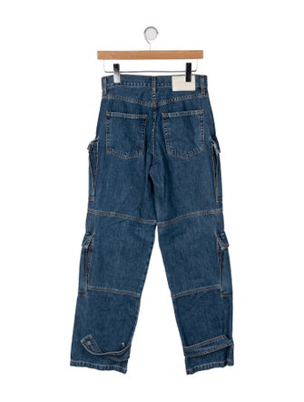 GRLFRND High-Rise Straight Leg Jeans