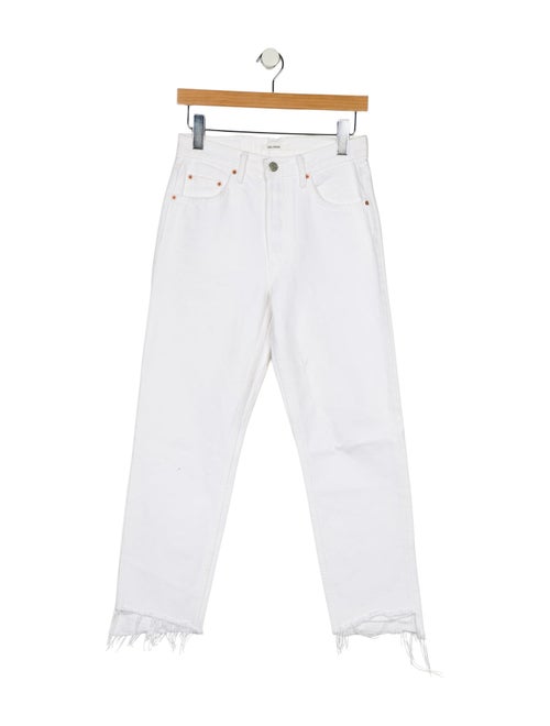 GRLFRND Mid-Rise Straight Leg Jeans