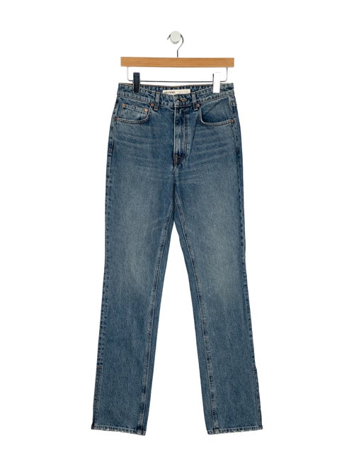 GRLFRND High-Rise Straight Leg Jeans