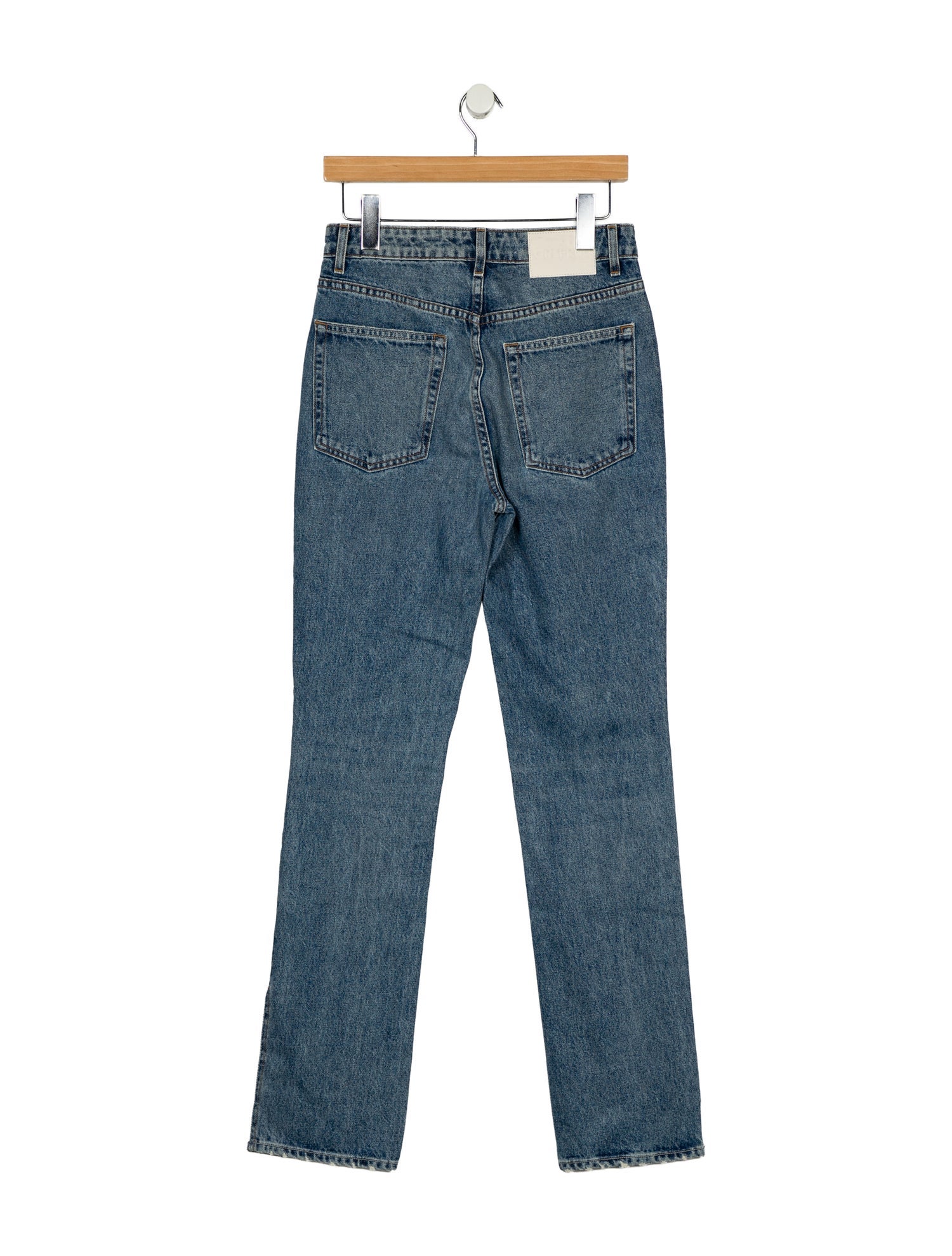 GRLFRND High-Rise Straight Leg Jeans