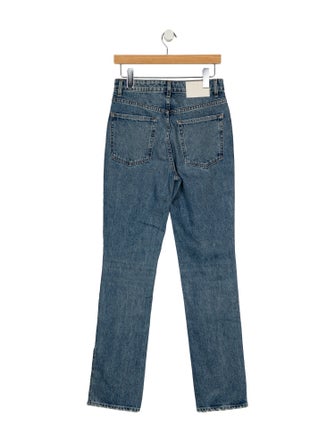 GRLFRND High-Rise Straight Leg Jeans