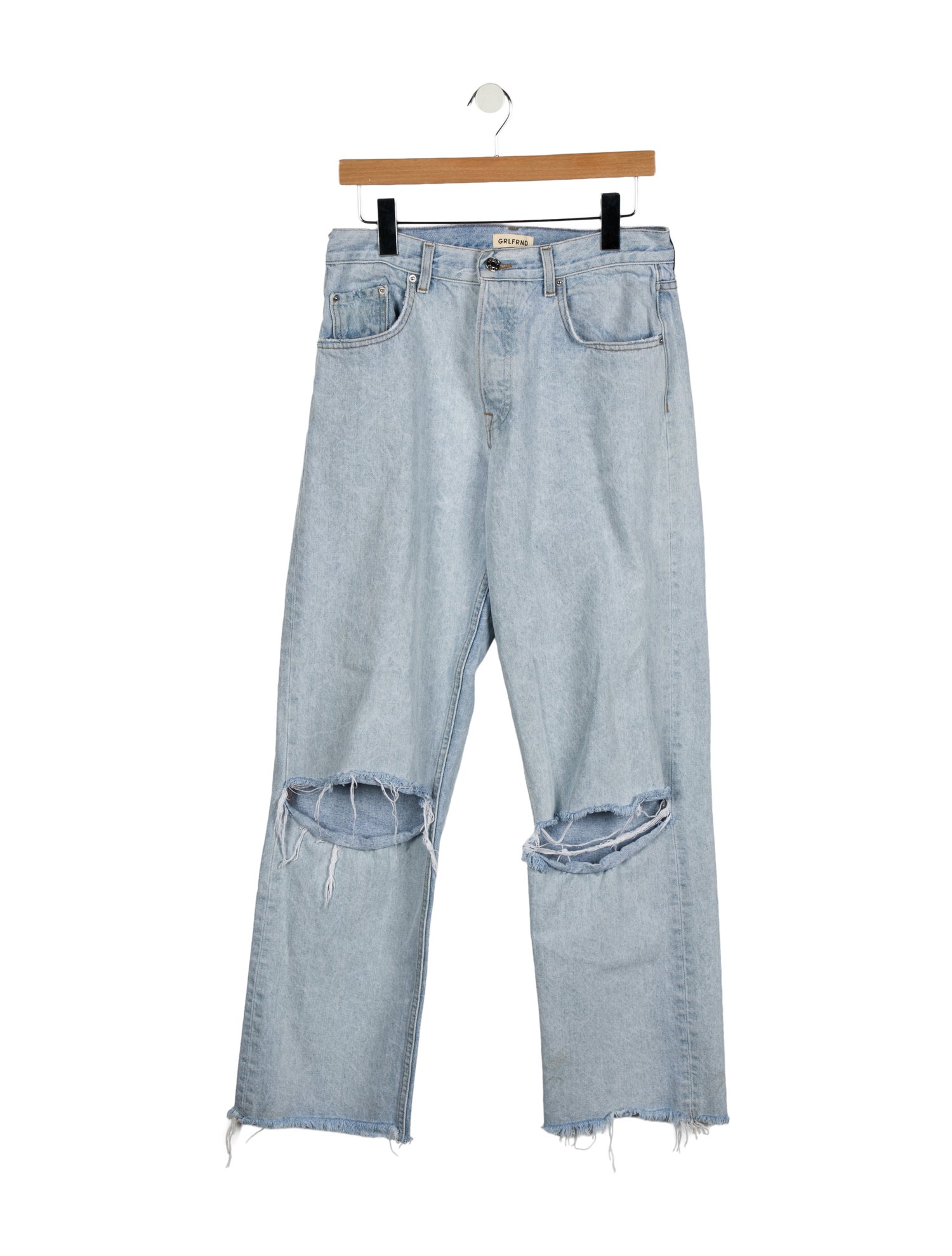 GRLFRND High-Rise Wide Leg Jeans