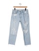 GRLFRND High-Rise Straight Leg Jeans