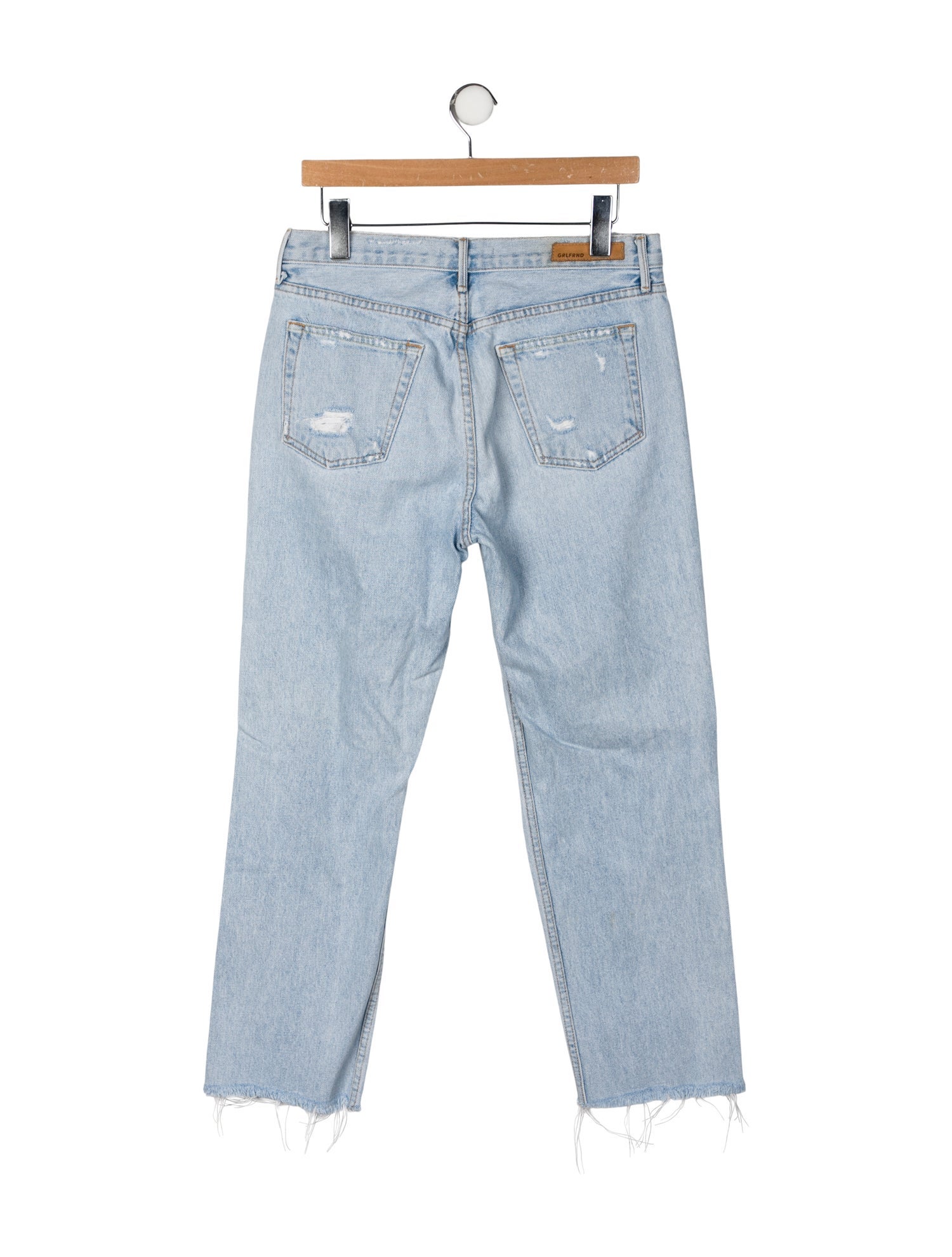 GRLFRND High-Rise Straight Leg Jeans