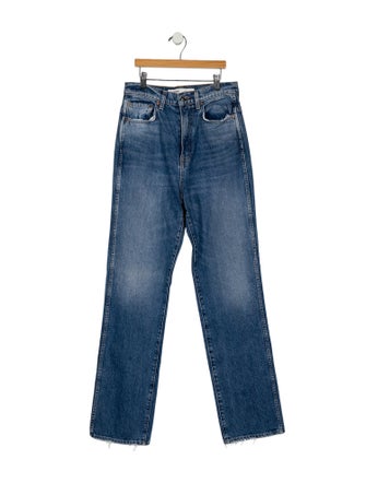 GRLFRND High-Rise Straight Leg Jeans