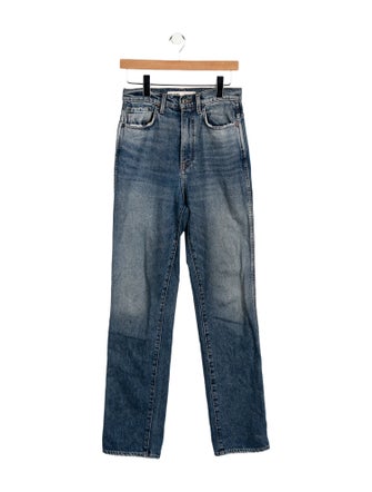 GRLFRND High-Rise Straight Leg Jeans