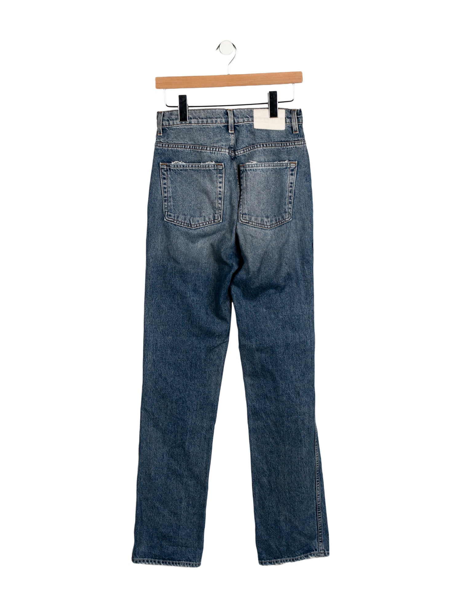 GRLFRND High-Rise Straight Leg Jeans
