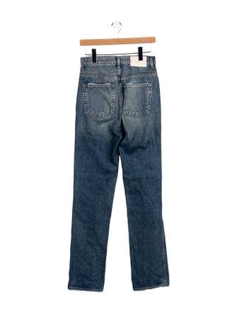 GRLFRND High-Rise Straight Leg Jeans