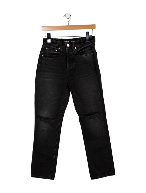 GRLFRND High-Rise Straight Leg Jeans
