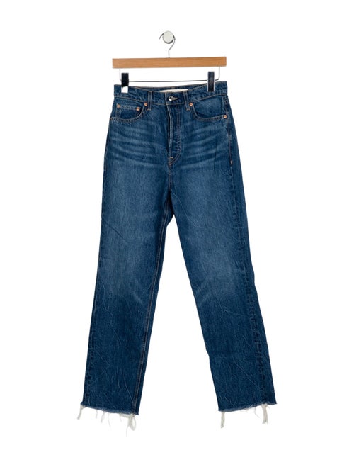 GRLFRND High-Rise Straight Leg Jeans