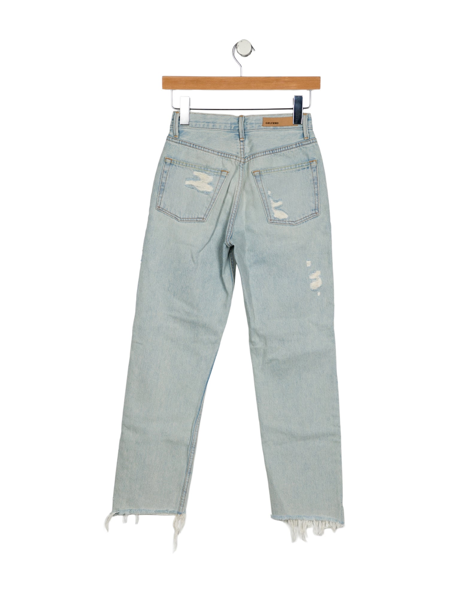GRLFRND Mid-Rise Straight Leg Jeans w/ Tags