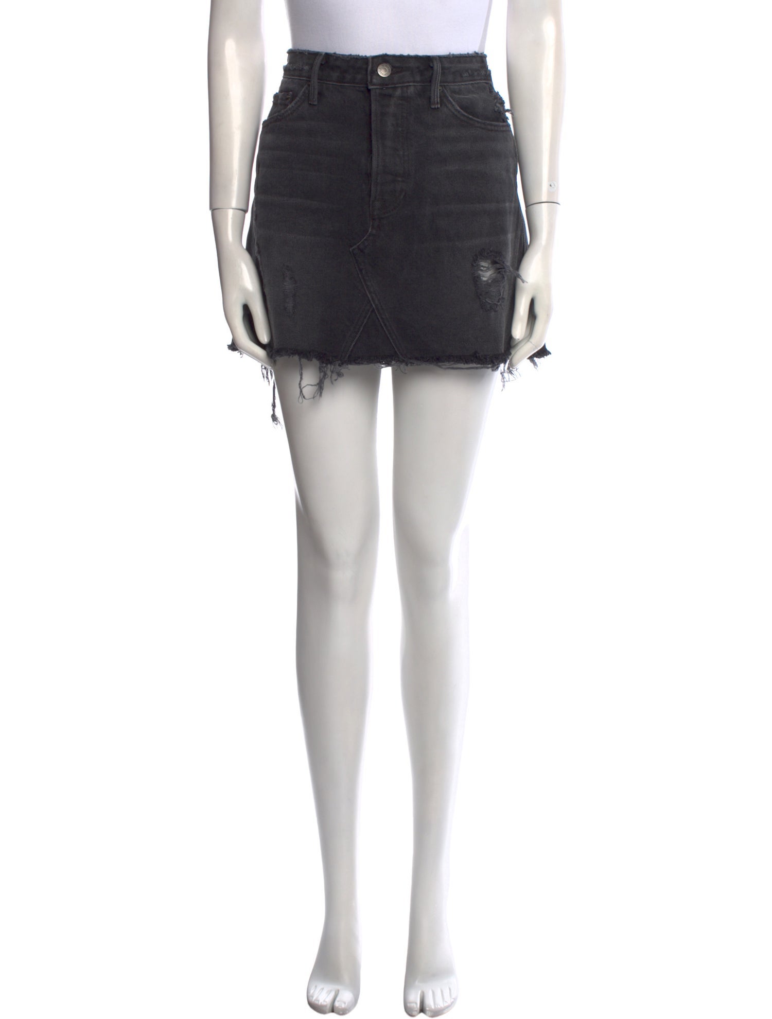GRLFRND Distressed Accents Mini Skirt