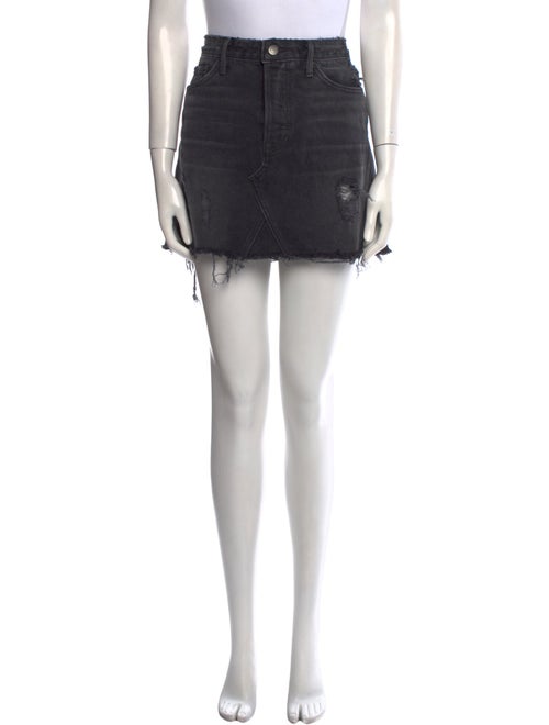 GRLFRND Distressed Accents Mini Skirt