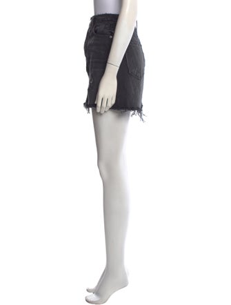 GRLFRND Distressed Accents Mini Skirt