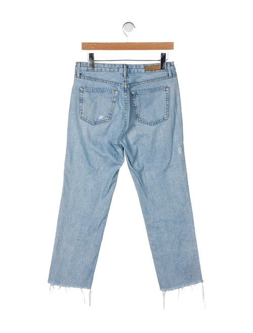 GRLFRND Mid-Rise Straight Leg Jeans