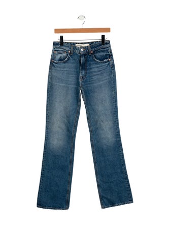 GRLFRND Mid-Rise Wide Leg Jeans