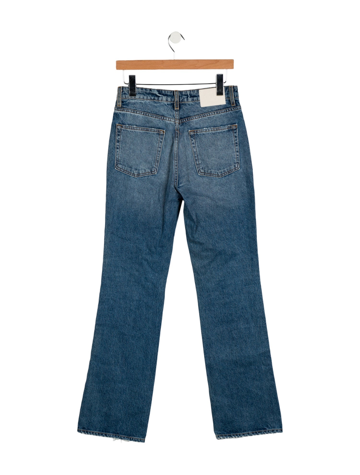 GRLFRND Mid-Rise Wide Leg Jeans