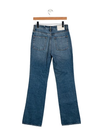 GRLFRND Mid-Rise Wide Leg Jeans
