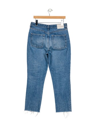 GRLFRND High-Rise Straight Leg Jeans
