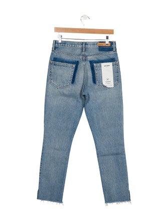 GRLFRND High-Rise Straight Leg Jeans