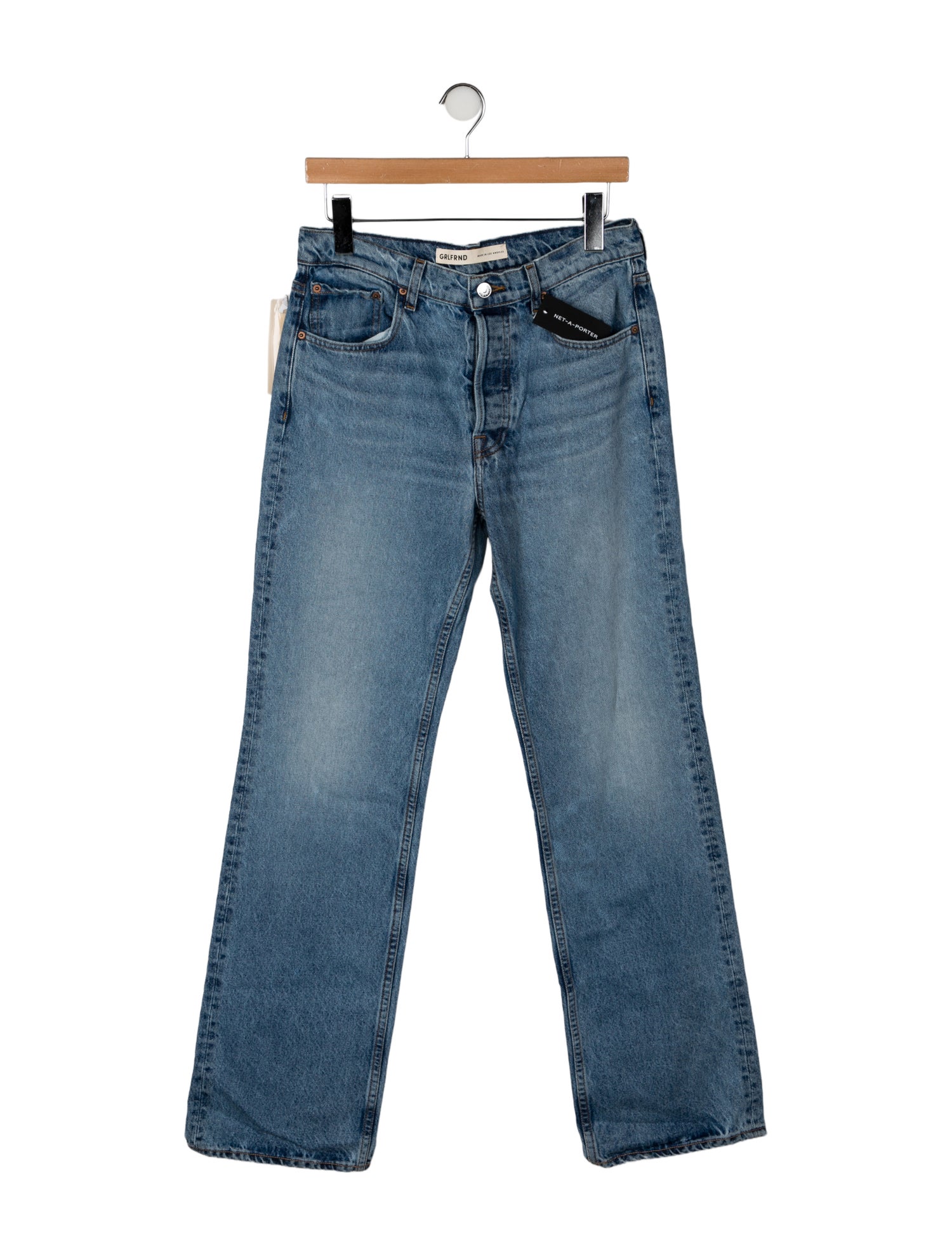 GRLFRND Mid-Rise Wide Leg Jeans w/ Tags