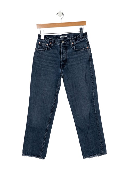 GRLFRND Mid-Rise Straight Leg Jeans