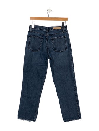 GRLFRND Mid-Rise Straight Leg Jeans