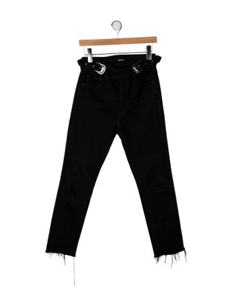 GRLFRND High-Rise Straight Leg Jeans