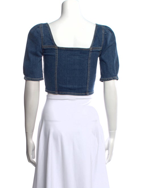 GRLFRND V-Neck Short Sleeve Crop Top