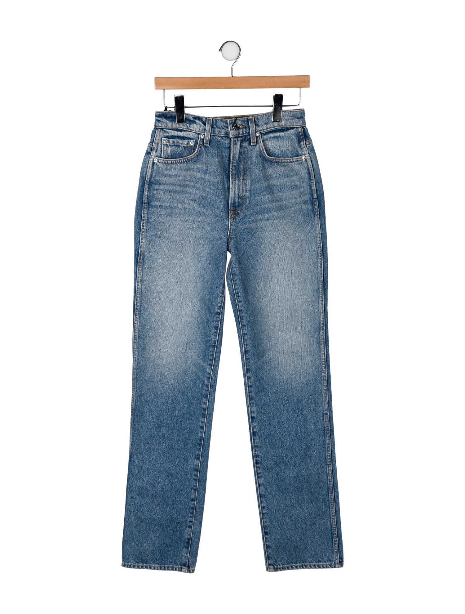 GRLFRND High-Rise Straight Leg Jeans w/ Tags