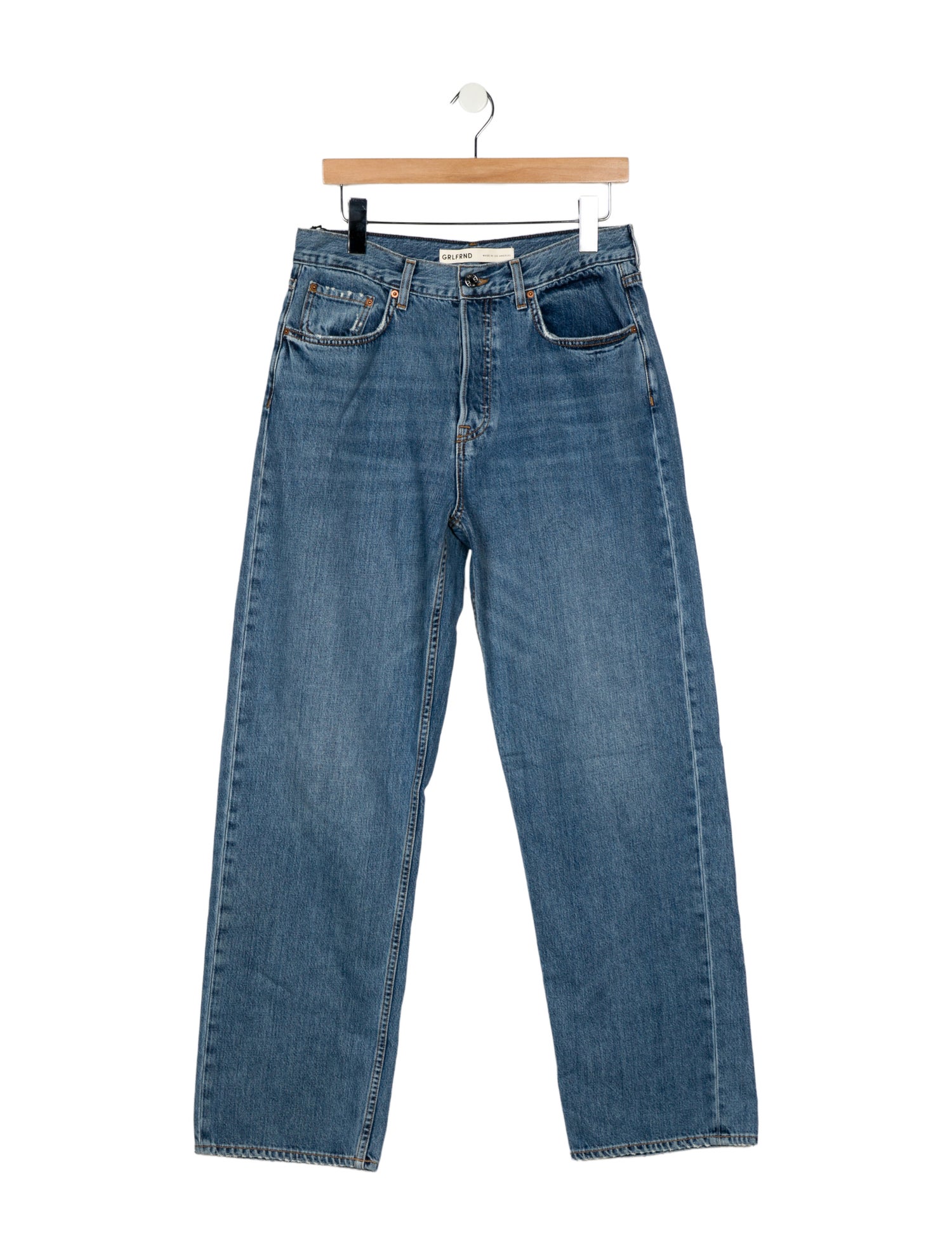 GRLFRND High-Rise Wide Leg Jeans