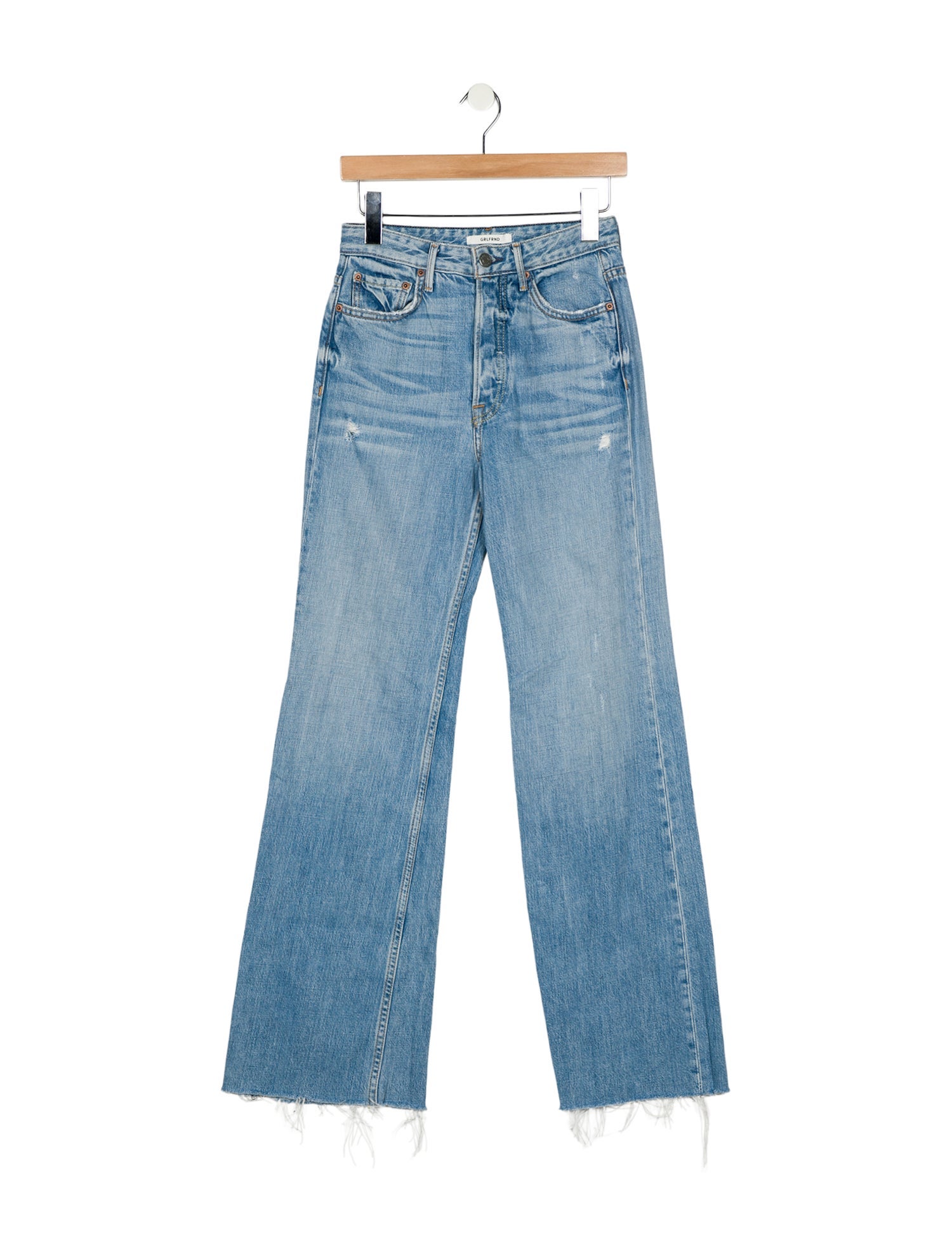 GRLFRND High-Rise Wide Leg Jeans
