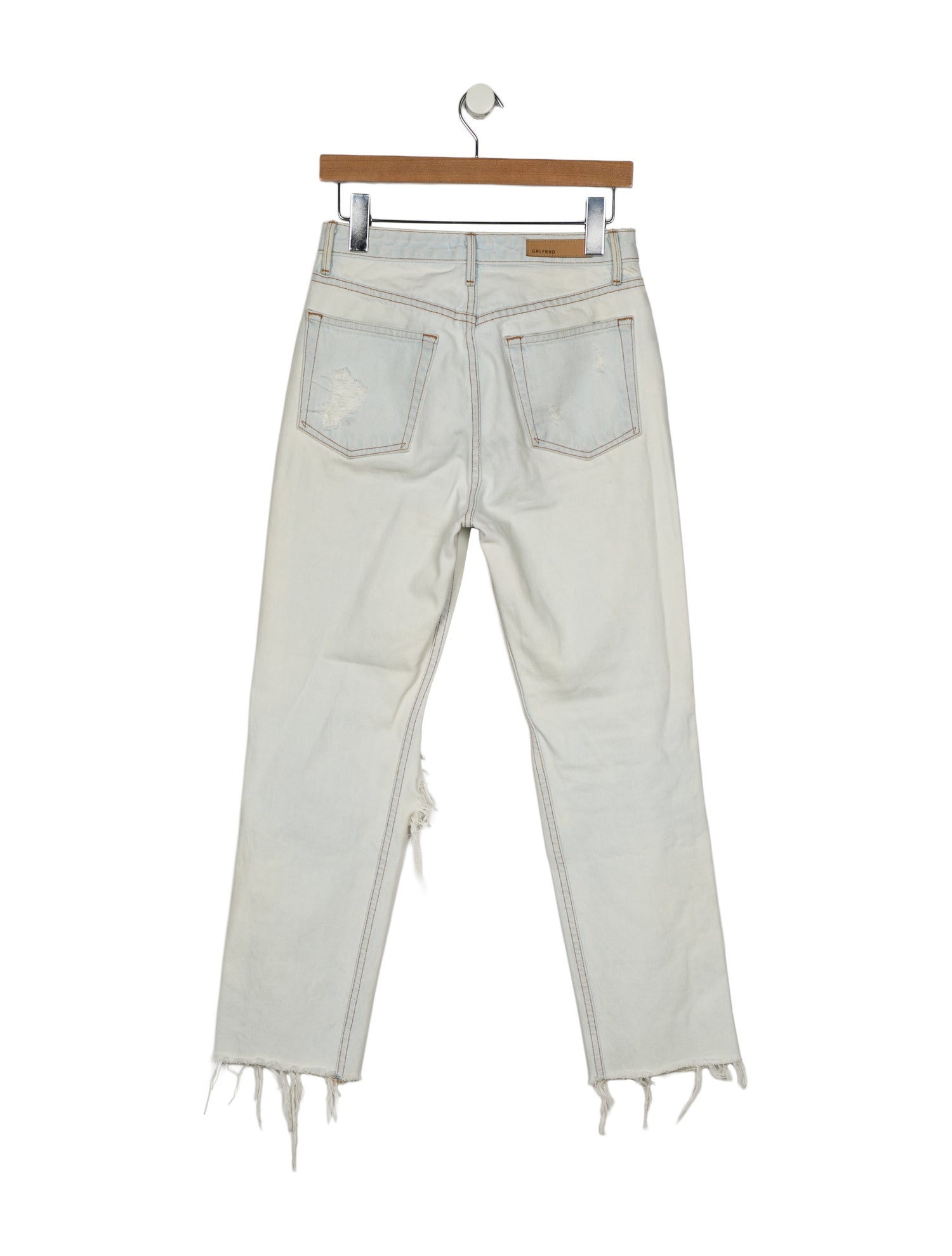 GRLFRND High-Rise Straight Leg Jeans