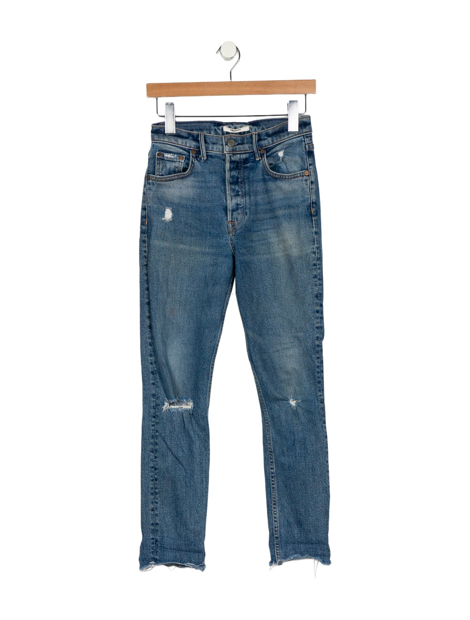 GRLFRND Mid-Rise Skinny Leg Jeans