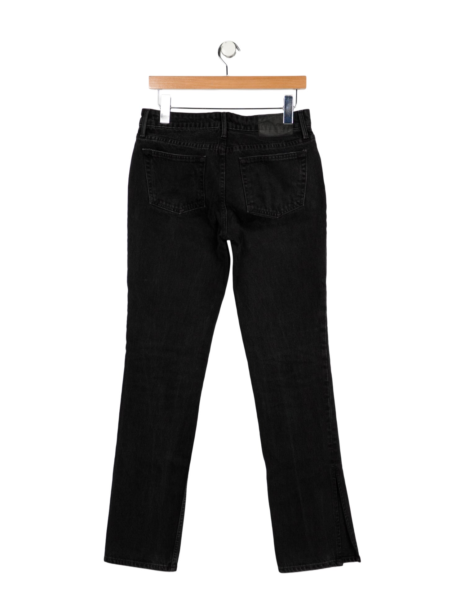 GRLFRND Mid-Rise Straight Leg Jeans