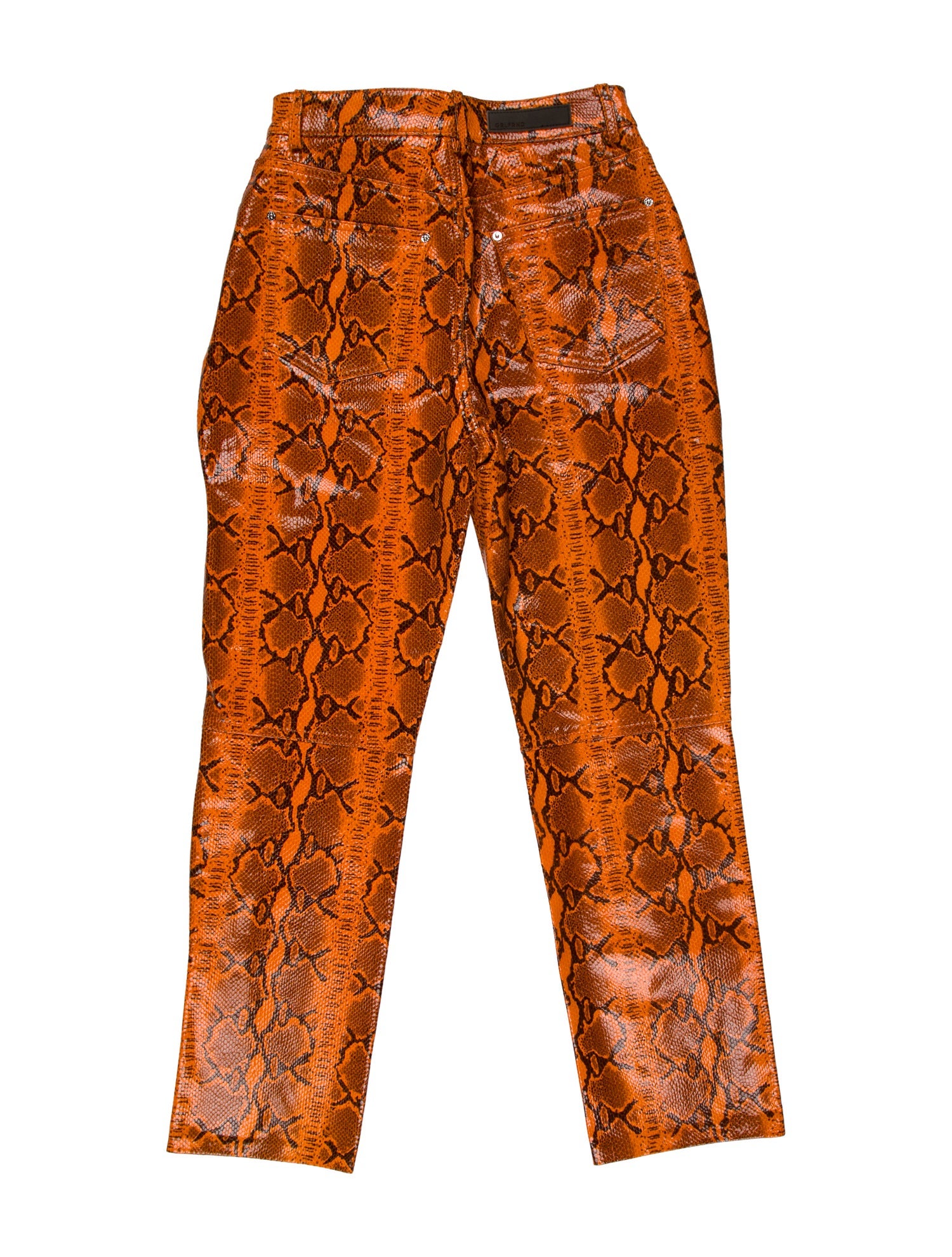 GRLFRND Leather Straight Leg Pants