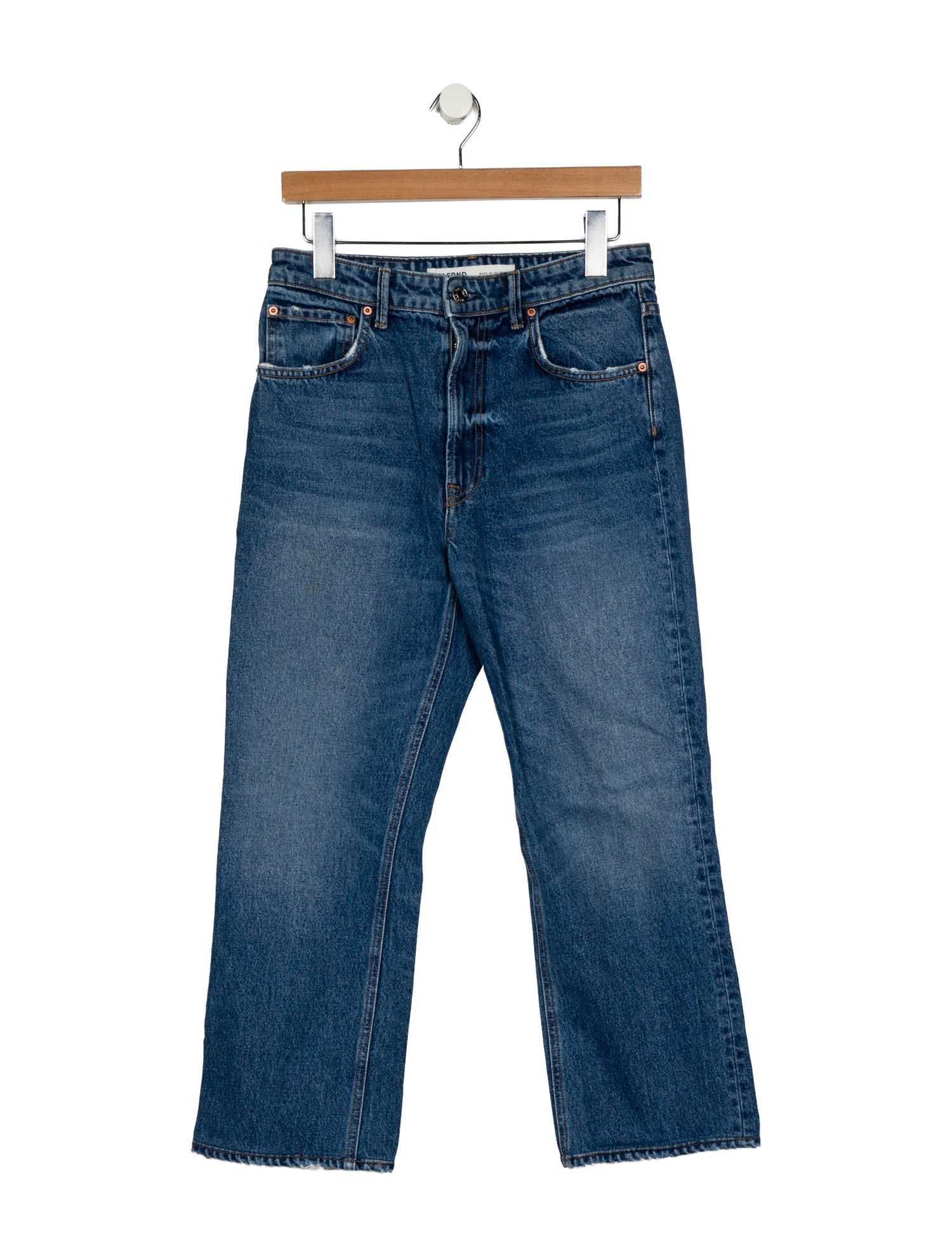 GRLFRND Mid-Rise Wide Leg Jeans