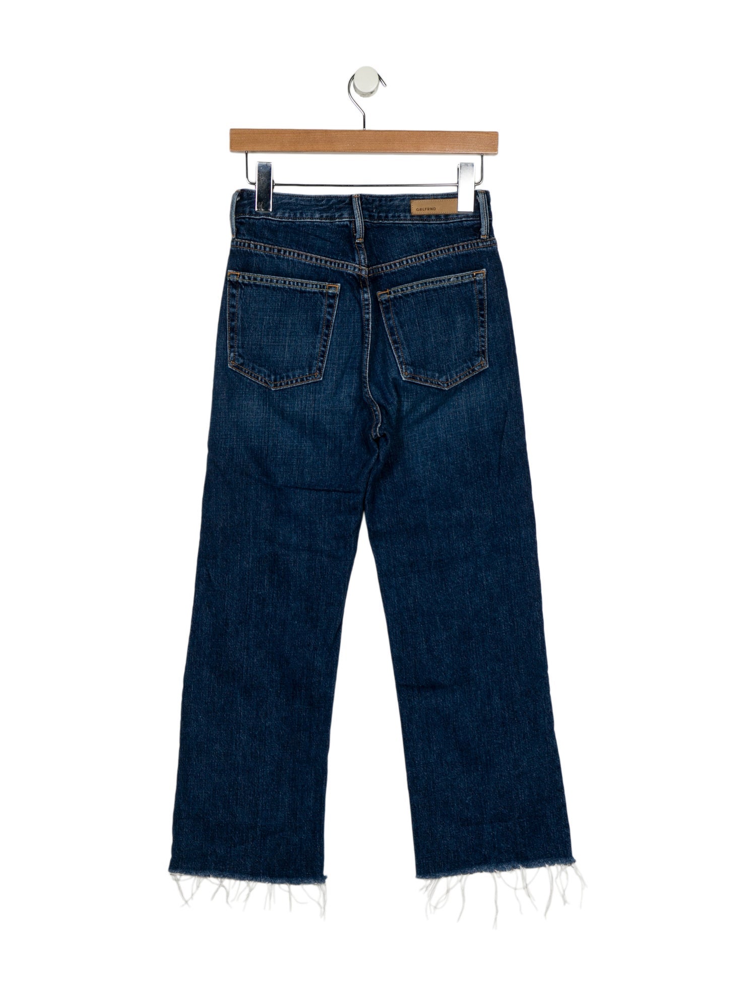GRLFRND Mid-Rise Straight Leg Jeans