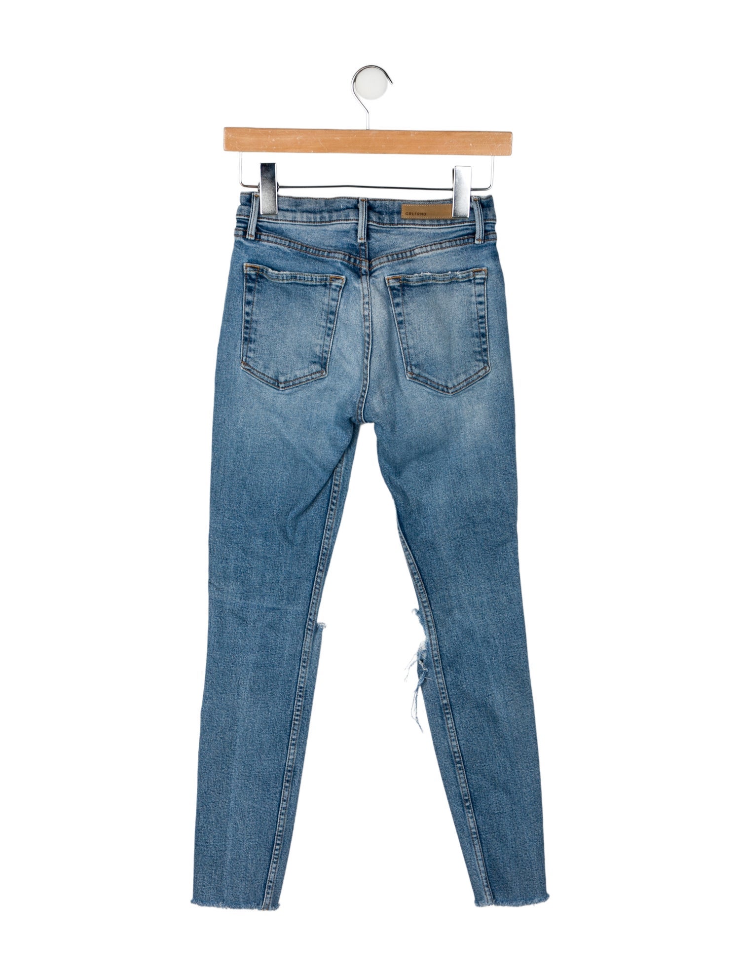 GRLFRND Mid-Rise Skinny Leg Jeans