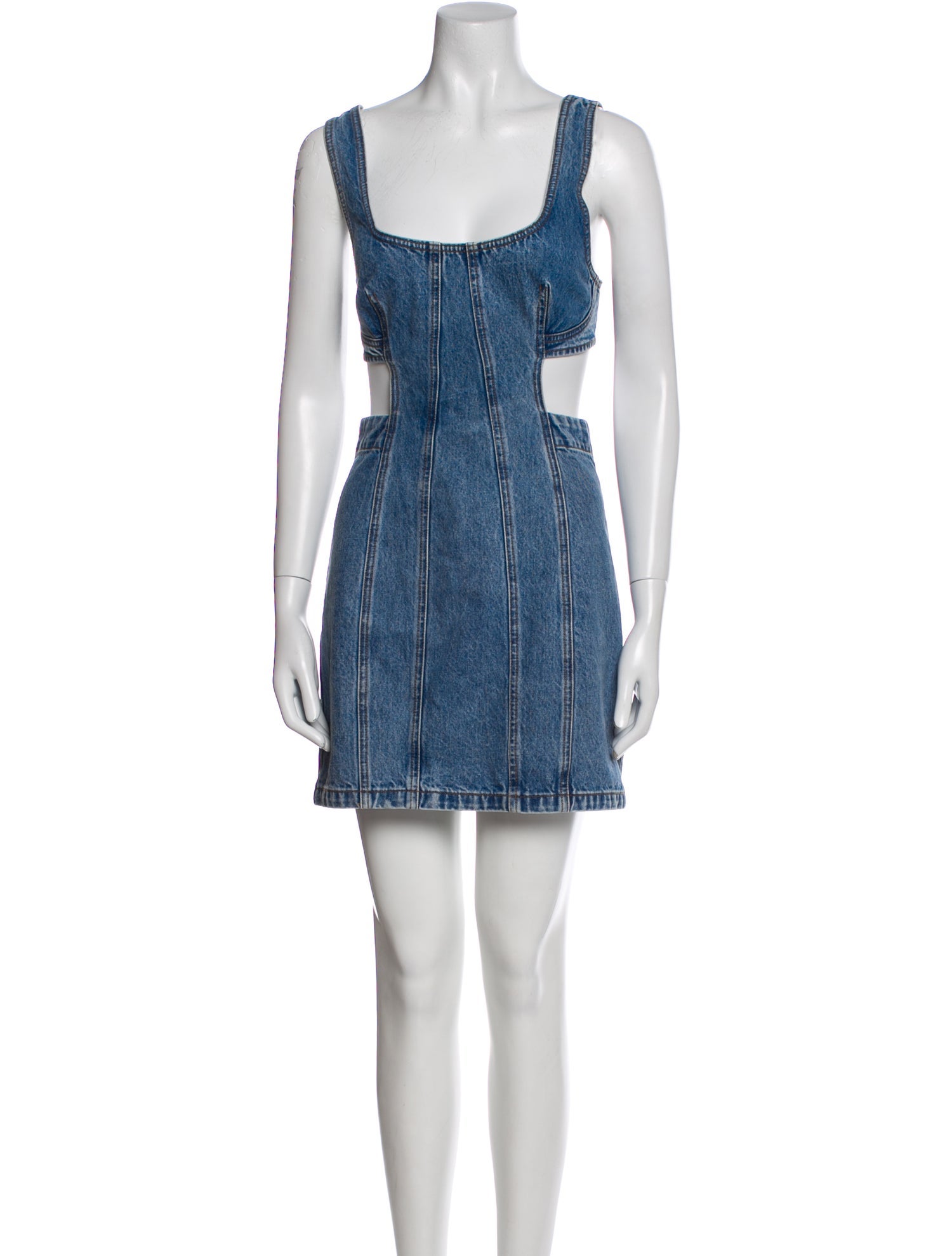 GRLFRND Square Neckline Long Dress