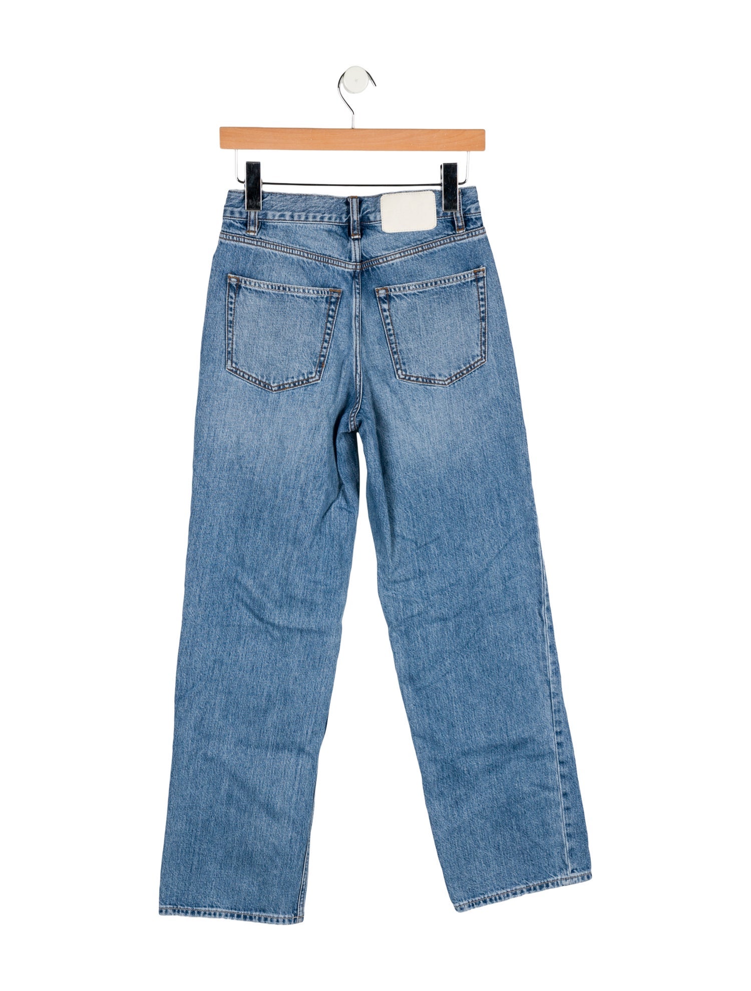 GRLFRND Mid-Rise Wide Leg Jeans